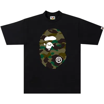 BAPE BAPE 1ST CAMO BIG APE HEAD TEE 'BLACK/GREEN'