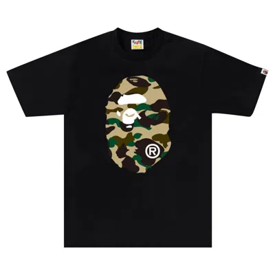 BAPE BAPE 1ST CAMO BIG APE HEAD TEE 'BLACK/YELLOW'