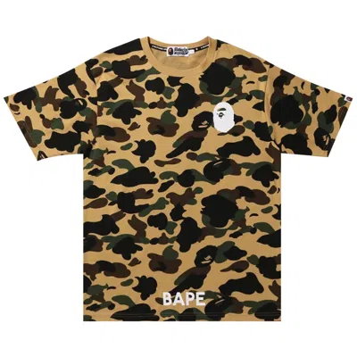 BAPE BAPE 1ST CAMO BY A BATHING APE TEE 'YELLOW'