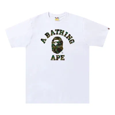 BAPE BAPE 1ST CAMO COLLEGE TEE 'WHITE/GREEN'