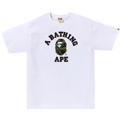 BAPE BAPE 1ST CAMO COLLEGE TEE 'WHITE/GREEN'