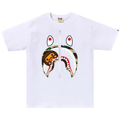 BAPE BAPE 1ST CAMO MILO SHARK TEE 'WHITE/YELLOW'