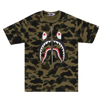BAPE BAPE 1ST CAMO SHARK TEE 'GREEN'