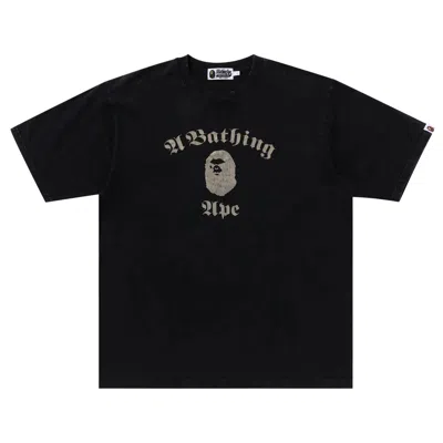 BAPE BAPE A BATHING APE OVERDYE RELAXED FIT TEE 'BLACK'