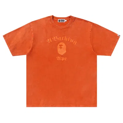 BAPE BAPE A BATHING APE OVERDYE RELAXED FIT TEE 'ORANGE'