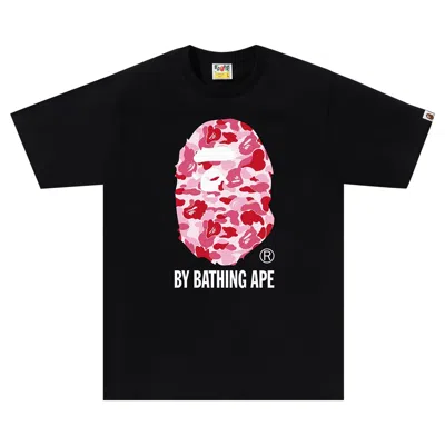 BAPE BAPE ABC CAMO BY BATHING APE TEE 'BLACK/PINK'
