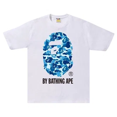 BAPE BAPE ABC CAMO BY BATHING APE TEE 'WHITE/BLUE'