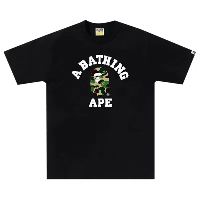 BAPE BAPE ABC CAMO COLLEGE TEE 'BLACK/GREEN'
