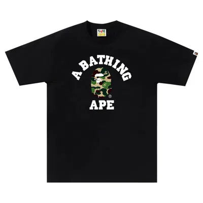 BAPE BAPE ABC CAMO COLLEGE TEE 'BLACK/GREEN'