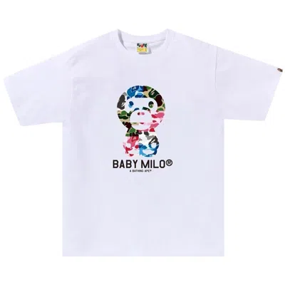 BAPE BAPE ABC CAMO CRAZY BABY MILO TEE 'WHITE'