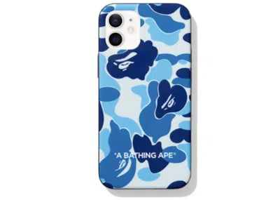 BAPE ABC CAMO IPHONE 12 MINI CASE IN BLUE