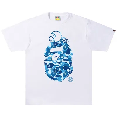 BAPE BAPE ABC CAMO MILO ON BIG APE TEE 'WHITE/BLUE'