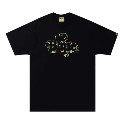 BAPE BAPE ABC CAMO MILO ON TEE 'BLACK/GREEN'