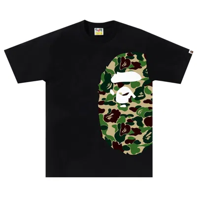 BAPE BAPE ABC CAMO SIDE BIG APE HEAD TEE 'BLACK/GREEN'