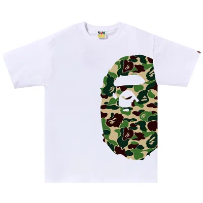 BAPE BAPE ABC CAMO SIDE BIG APE HEAD TEE 'WHITE/GREEN'