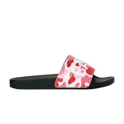 BAPE ABC CAMO SLIDE 'PINK TEXT'