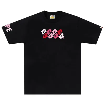 BAPE BAPE ABC CAMO TEE 'BLACK/PINK'