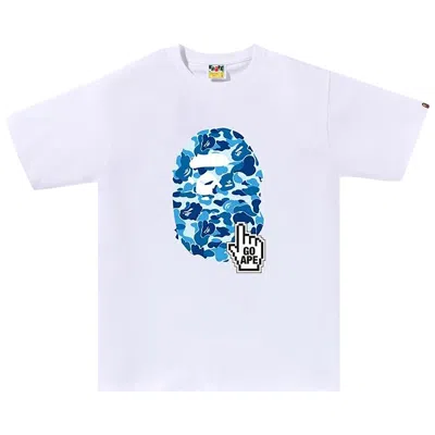 BAPE BAPE ABC CAMO TEE (ONLINE EXCLUSIVE) 'WHITE/BLUE'