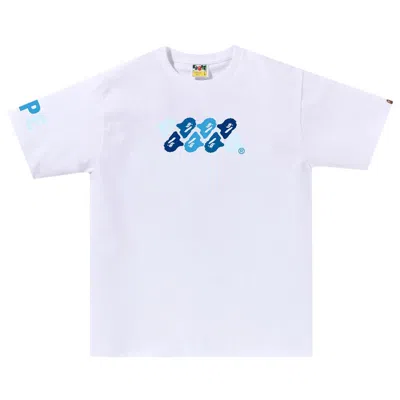 BAPE BAPE ABC CAMO TEE 'WHITE/BLUE'