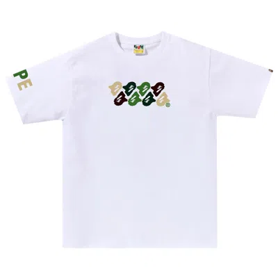 BAPE BAPE ABC CAMO TEE 'WHITE/GREEN'