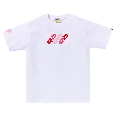 BAPE BAPE ABC CAMO TEE 'WHITE/PINK'