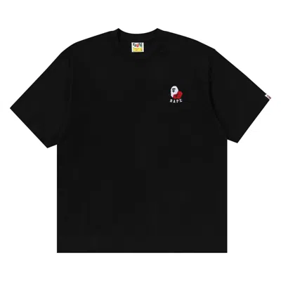 BAPE BAPE APE HEAD 2 POINT RELAXED FIT TEE 'BLACK'