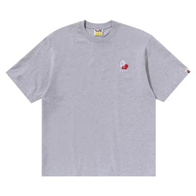 BAPE BAPE APE HEAD 2 POINT RELAXED FIT TEE 'GREY'