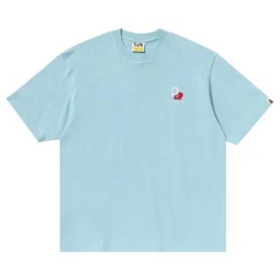 BAPE BAPE APE HEAD 2 POINT RELAXED FIT TEE 'SAX'
