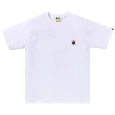 BAPE BAPE APE HEAD LABEL TEE 'WHITE'