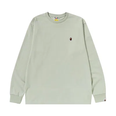 BAPE BAPE APE HEAD ONE POINT LONG-SLEEVE TEE 'GREEN'