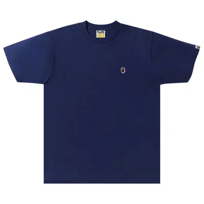 BAPE BAPE APE HEAD ONE POINT TEE 'NAVY'