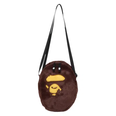 BAPE BAPE APE HEAD SHOULDER BAG 'BROWN'