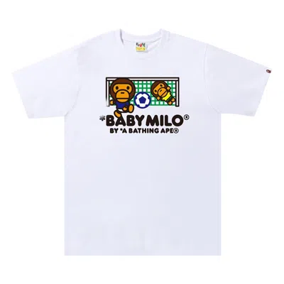 BAPE BAPE BABY MILO SOCCER TEE 'WHITE'