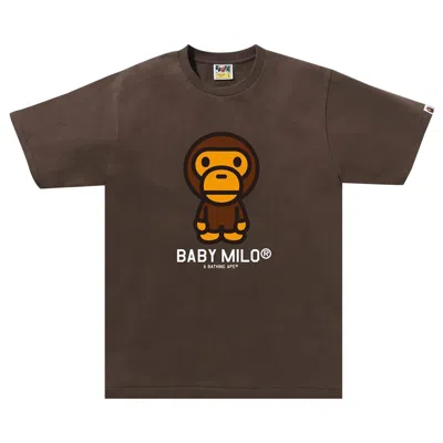 BAPE BAPE BABY MILO TEE 'BROWN'