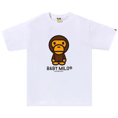 BAPE BAPE BABY MILO TEE 'WHITE'