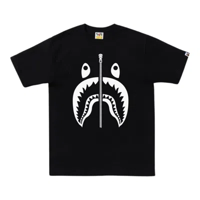 BAPE BAPE BICOLOR SHARK TEE 'BLACK'