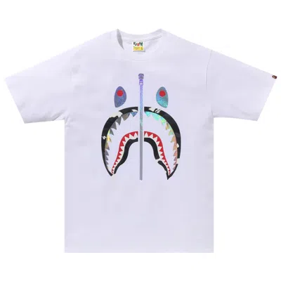 BAPE BAPE CITY CAMO SHARK TEE 'WHITE/BLACK'