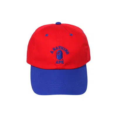 BAPE BAPE COLLEGE PANEL CAP 'RED'