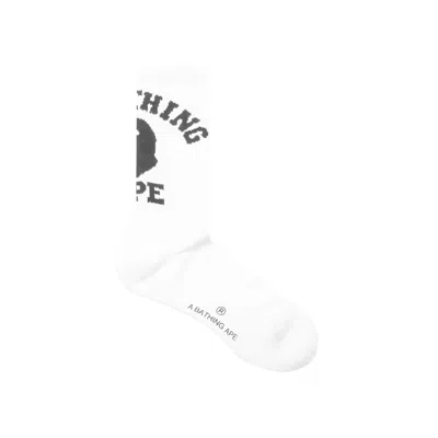 BAPE BAPE COLLEGE SOCKS 'WHITE'