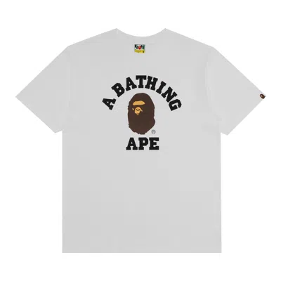 BAPE BAPE COLLEGE TEE 'WHITE'