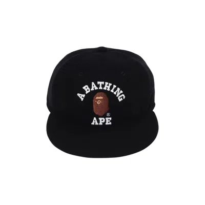 BAPE BAPE COLLEGE WOOL CAP 'BLACK'