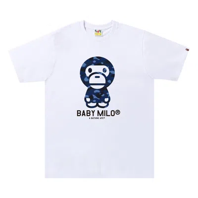 BAPE BAPE COLOR CAMO BABY MILO TEE 'WHITE/NAVY'