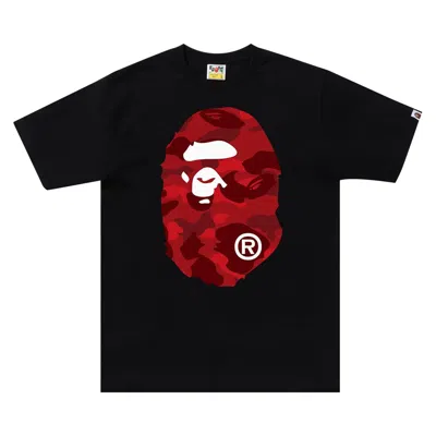 BAPE BAPE COLOR CAMO BIG APE HEAD TEE 'BLACK/RED'