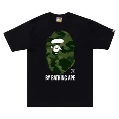 BAPE BAPE COLOR CAMO BY BATHING APE TEE 'BLACK/GREEN'