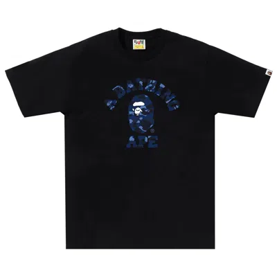BAPE BAPE COLOR CAMO COLLEGE TEE 'BLACK/NAVY'