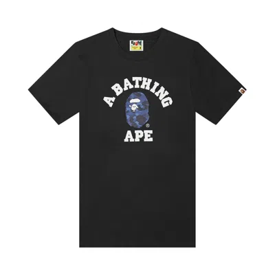 BAPE BAPE COLOR CAMO COLLEGE TEE 'BLACK/NAVY'