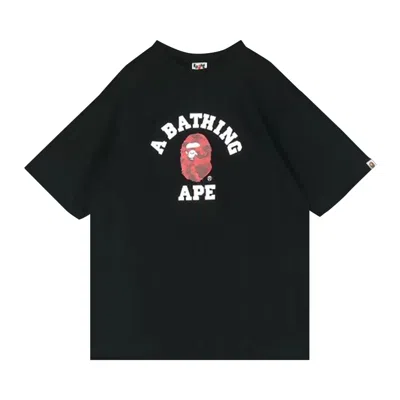 BAPE BAPE COLOR CAMO COLLEGE TEE 'BLACK/RED'