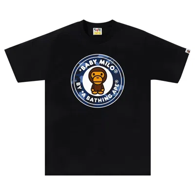 BAPE BAPE COLOR CAMO MILO BUSY WORKS TEE 'BLACK/NAVY'