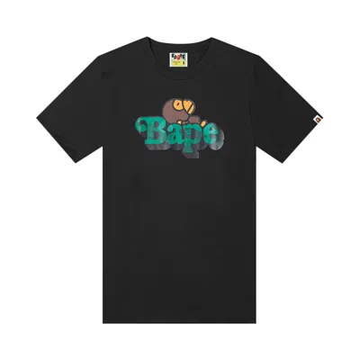 BAPE BAPE COLOR CAMO MILO ON BAPE TEE 'BLACK/GREEN'