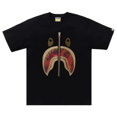 BAPE BAPE COLOR CAMO SHARK TEE 'BLACK/RED'